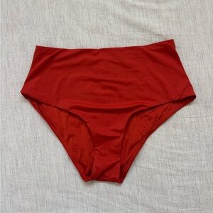 Cuup orange high waisted bikini bottoms size:4